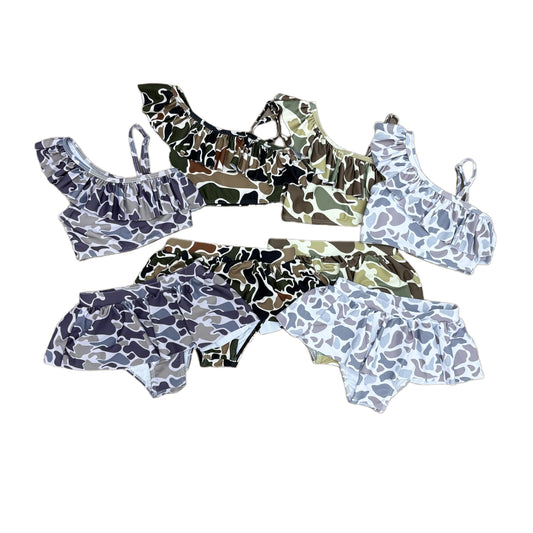 Baby Girls Sibling Camo 2 piece Swimsuit
