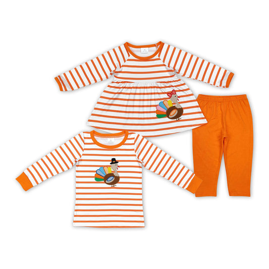 Baby Boys Girls Sibling Thanksgiving Outfit and Top