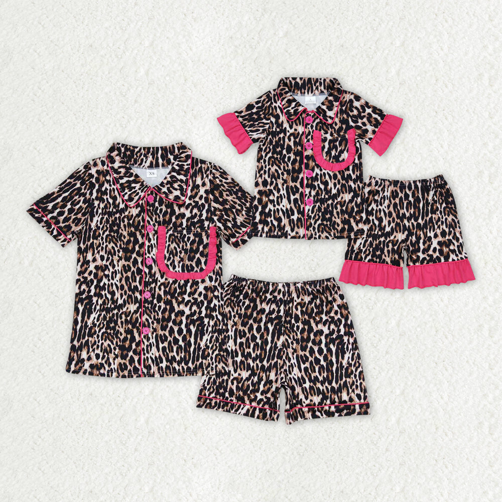 Mommy and Me  Leopard Print  Summer Pajama Set