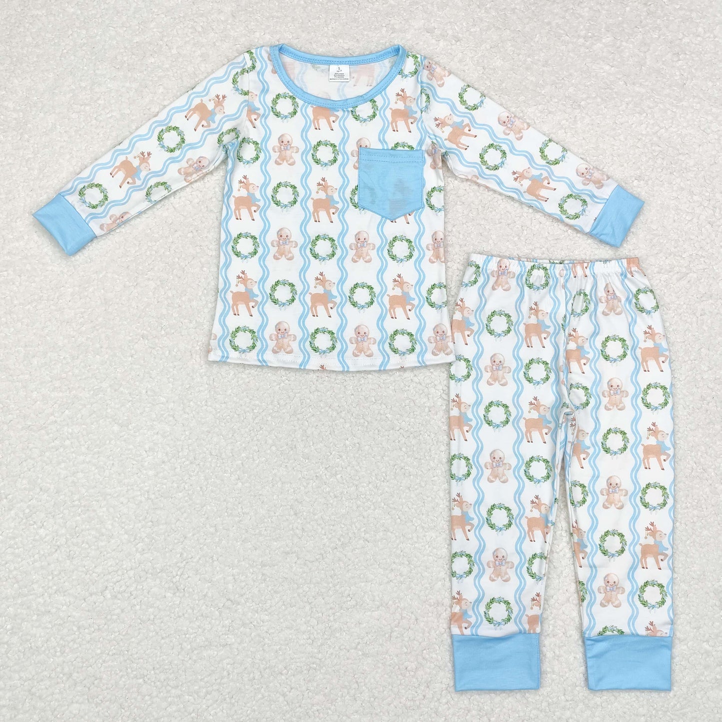 BLP0483 Baby Boys gingersnap Pants Bamboo Pajama Set