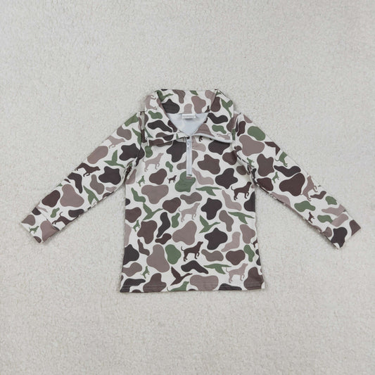 Baby Boys Hunting Camo Long Sleeve  Pullover Top