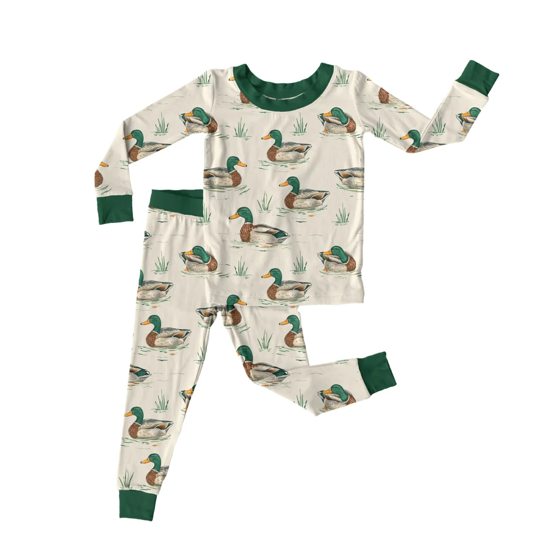 Baby Boys Mallard Duck Pajama Set Preorder 5 MOQ