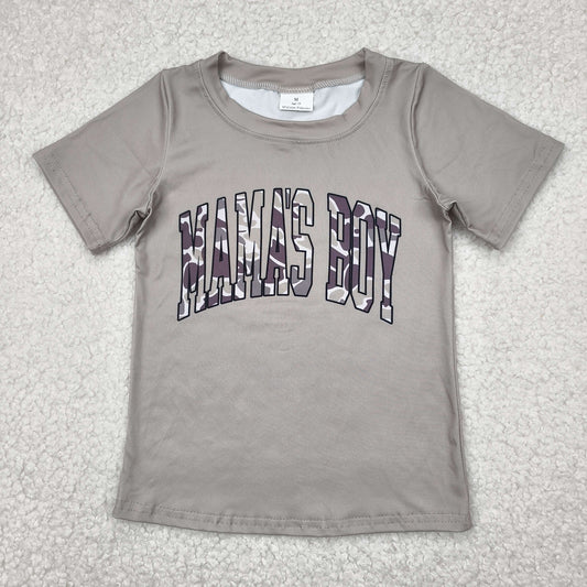 Bay Boys Short Sleeves Camo MAMAS BOY Shirts Top