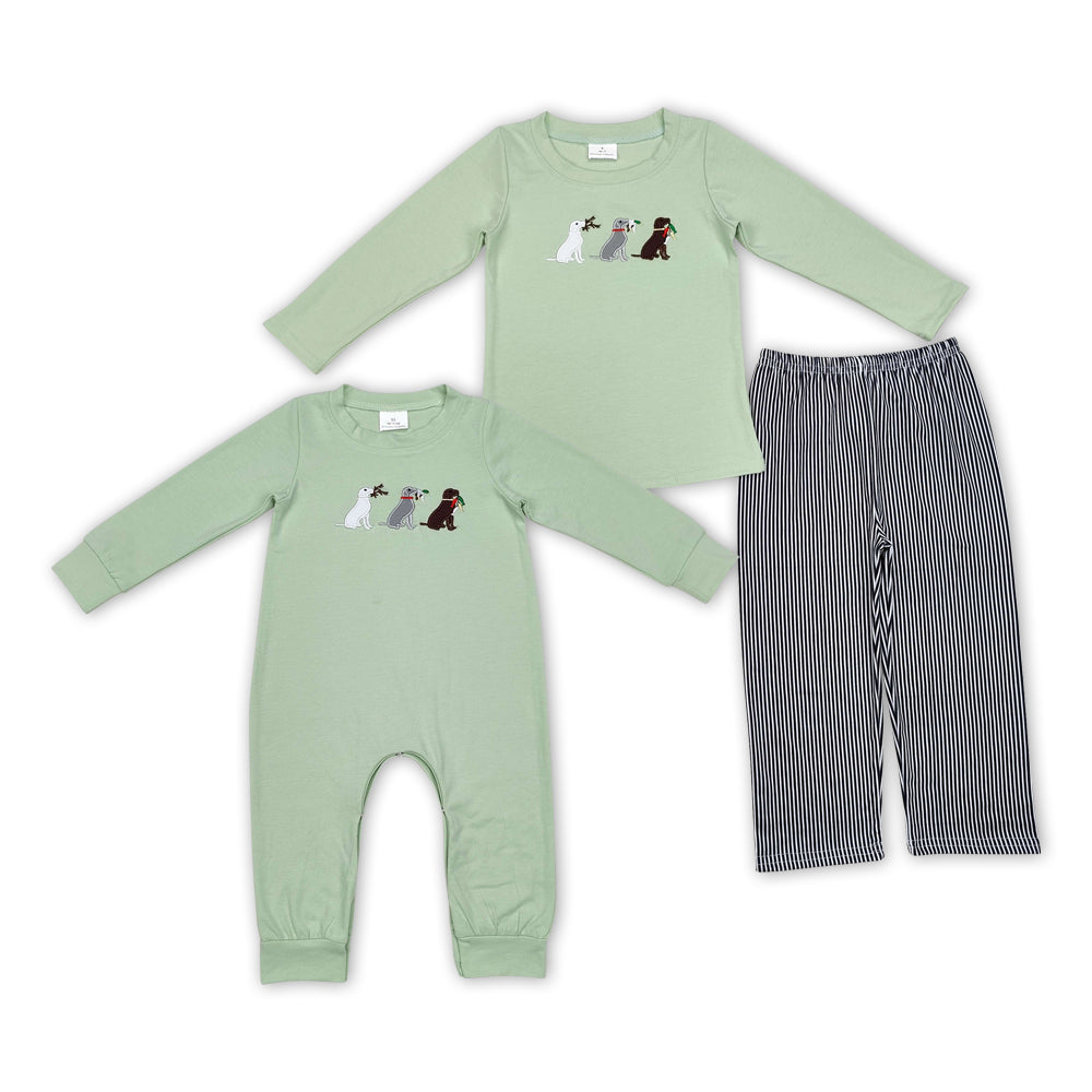 Baby Boys Brother Hunting Dog Mallard Duck Outfit and Romper