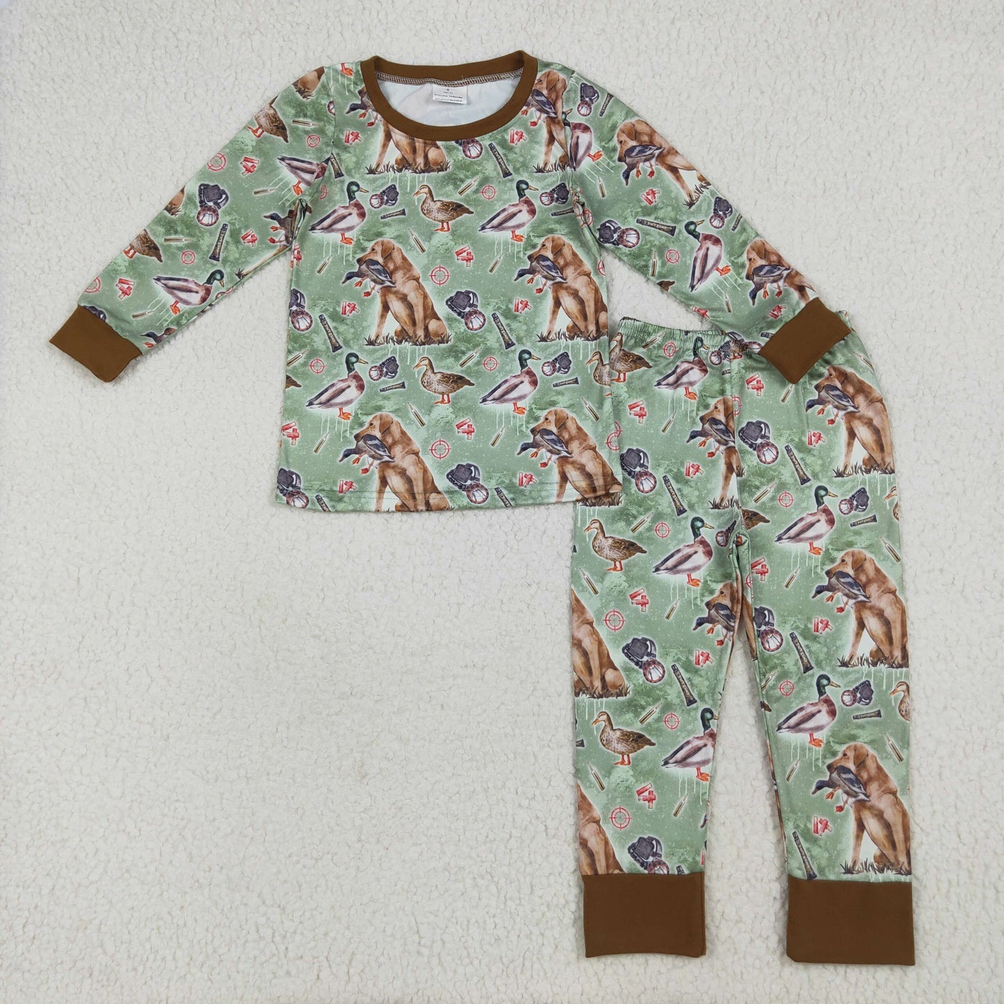 BLP1070  Kdis Boys  Duck Call Long Sleeve Pajama Set