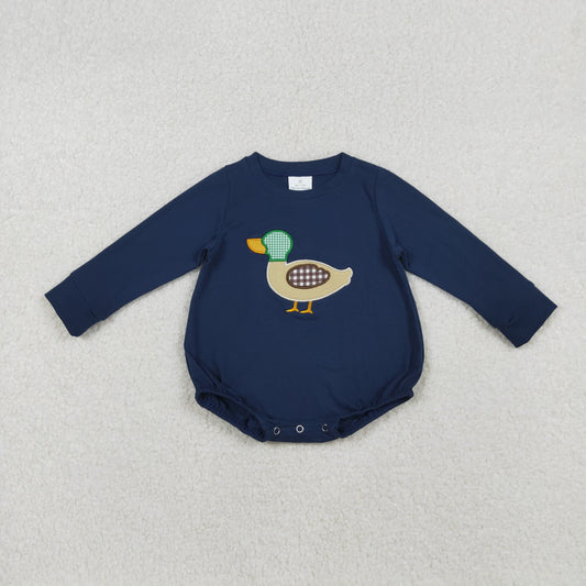 Baby Boys Mallard Duck Navy Romper