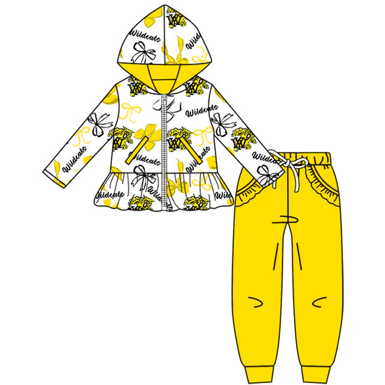 Preorder 5 MOQ Kids Sport Football Team Wildcats Matching Clothing