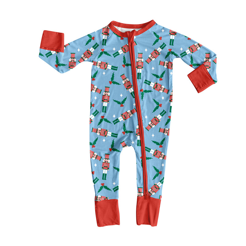 20 MOQ Preorder Kids Boys Sibling Bamboo  Nutcracker Pajama Set and Romper