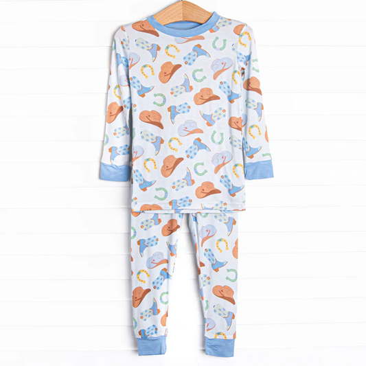 (5MOQ) Baby Boys Western Pajama Set Pre-order