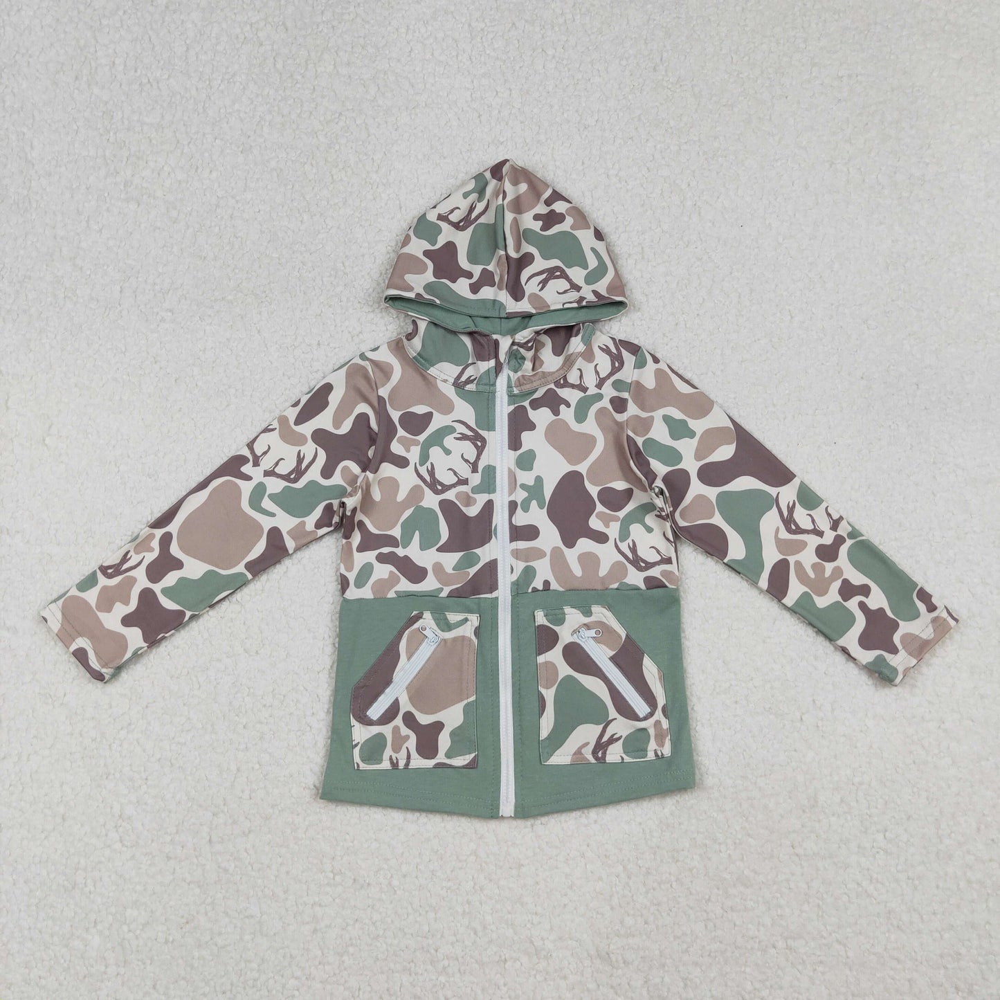 Kids Boys Hunting Camo Long Sleeve Hoodie jacket With Pocket