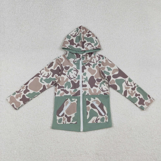 Kids Boys Hunting Camo Long Sleeve Hoodie jacket With Pocket