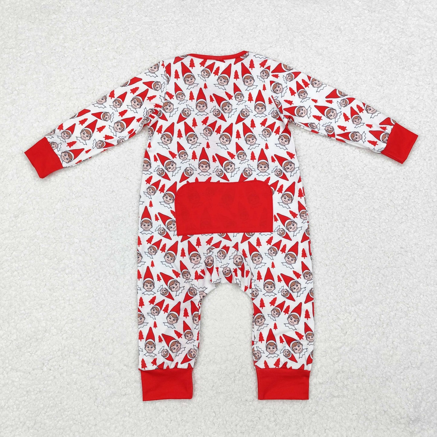 Newborn Baby boys Shelf Christmas Zipper Romper