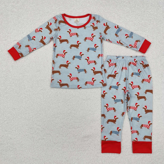 Baby Boys Chrismtas Dog Pajama Set