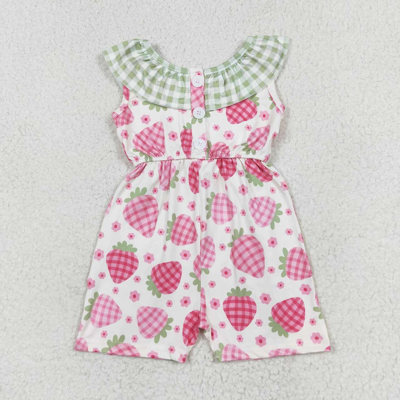 Baby Girls Summer Strawberry Jumpsuit