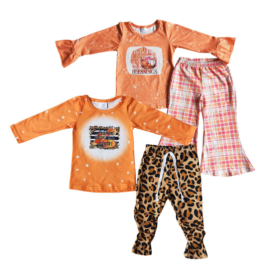 Kids Girls Fall Pumpkin Outfit $2.99