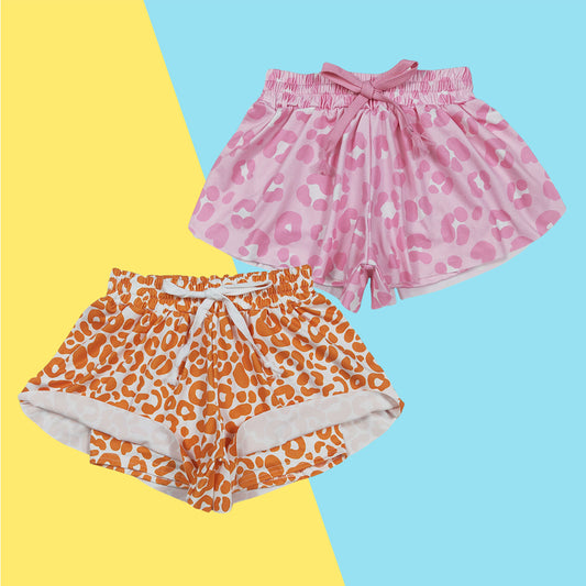 SS0584 Baby Girls Orange Sass and Spots Run Shorts