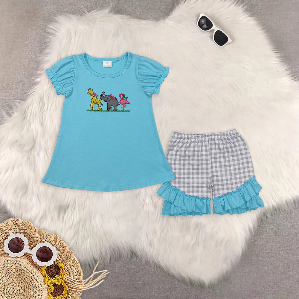 Toddler Baby Sibling Wild Animal Clothes Romper