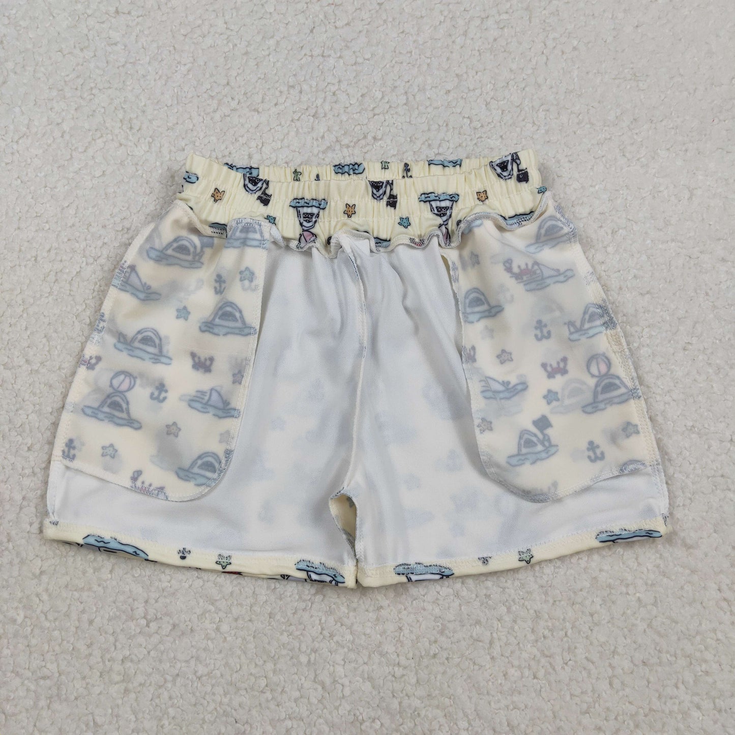 Baby Boys Shark Summer Trunk Swimsuits