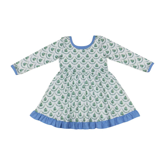 GLD0403 Baby Girls Christmas Tree Dress