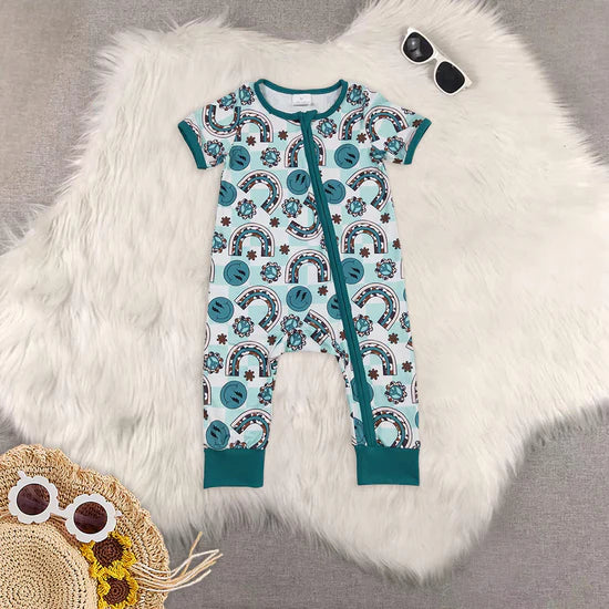 Sibling Baby Girls Summer suspender jumpsuit and romper