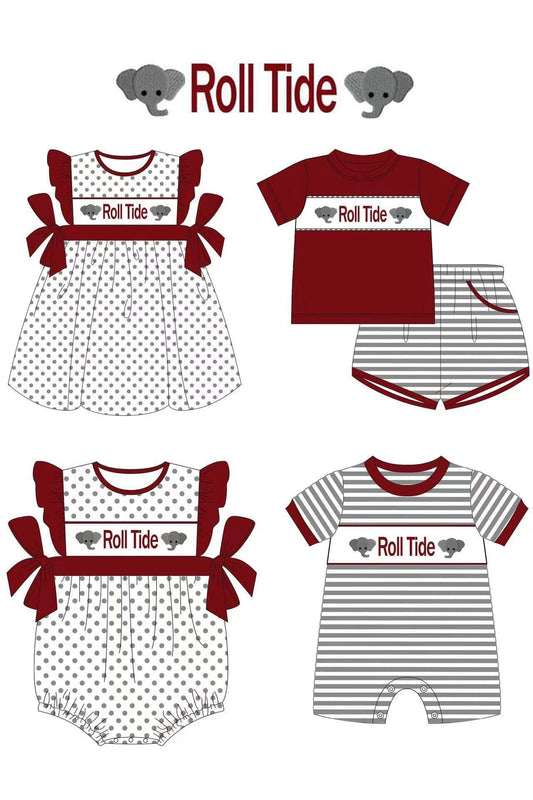 Roll Tide Football Team Outfit and Romper Sibling Pre-order