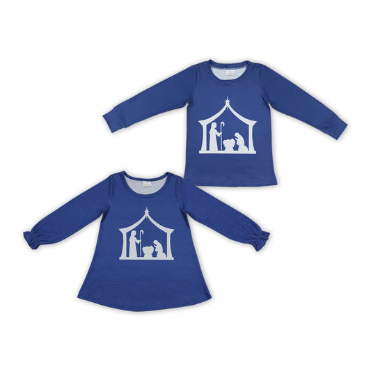 Kids Sibling The Nativity Story Long Sleeve Top