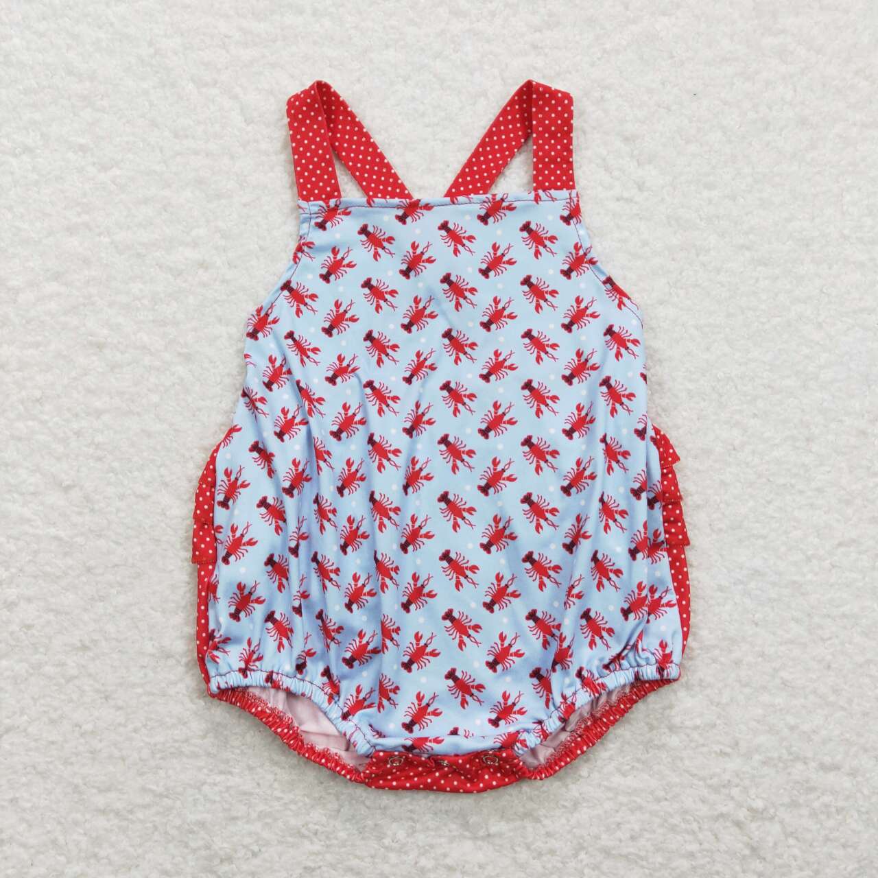 Baby Sibling Crayfish Summer Bubble Romper