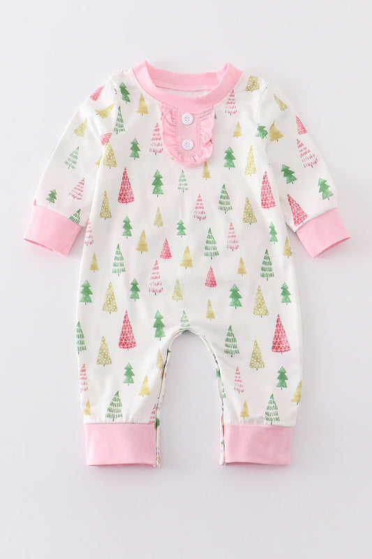 3 MOQ Baby Girls Christmas Tree Romper Pre-order
