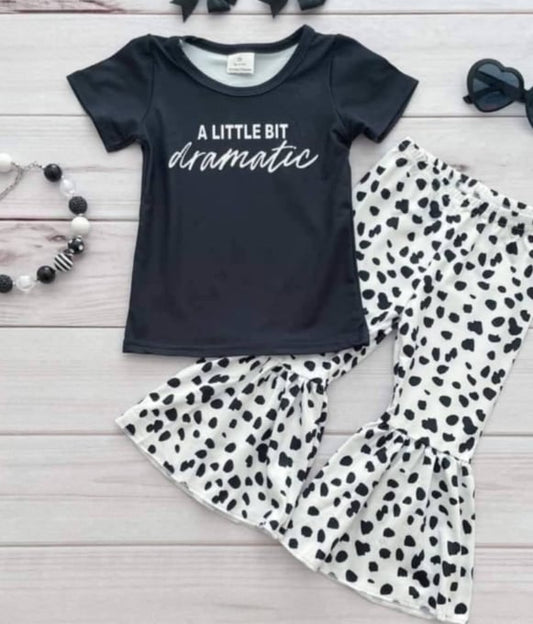 A Little Dramaie Bell Bottom Pants Set