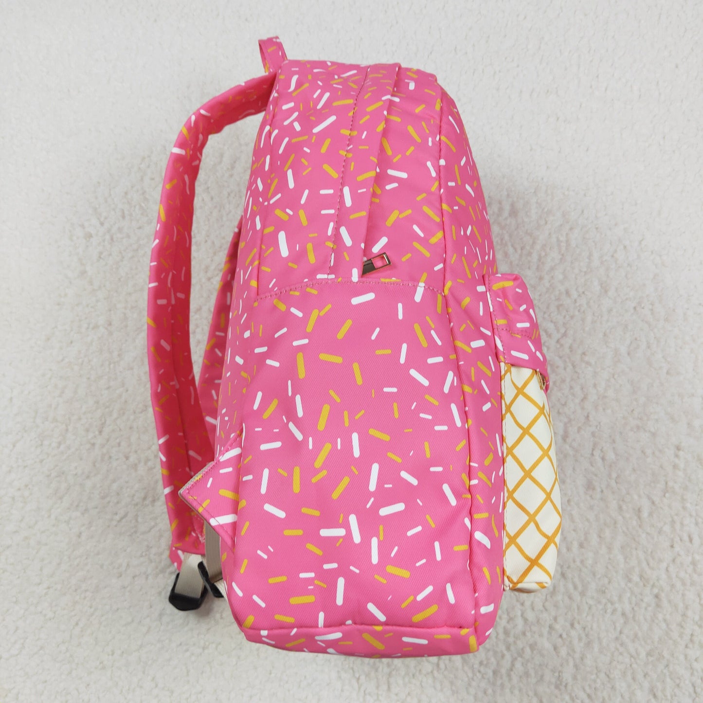 Sibling Pink Ice Cream Drip School Backpack Bag and Lunch Box