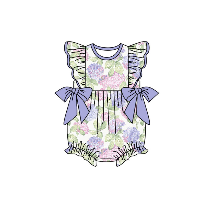 Preorder , 5 MOQ Baby Girls Flowers Bubble Romper Preorder