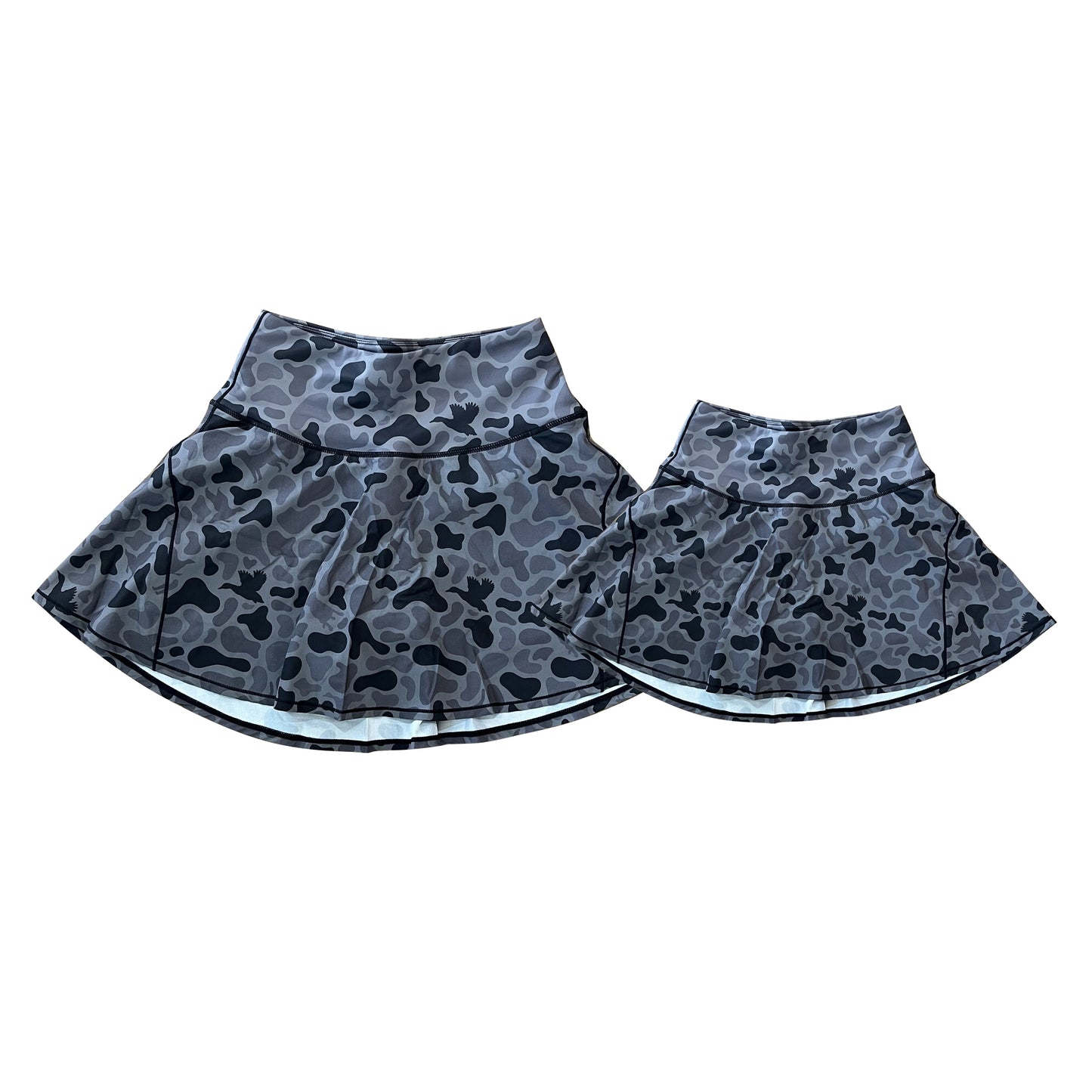 Mommy and me  Black Camo Skort Preorder
