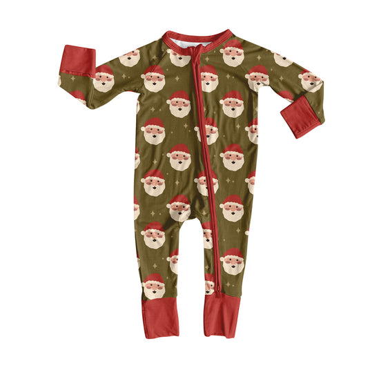 20 MOQ Preorder Baby Boys Christmas Santa Long Sleeve Romper