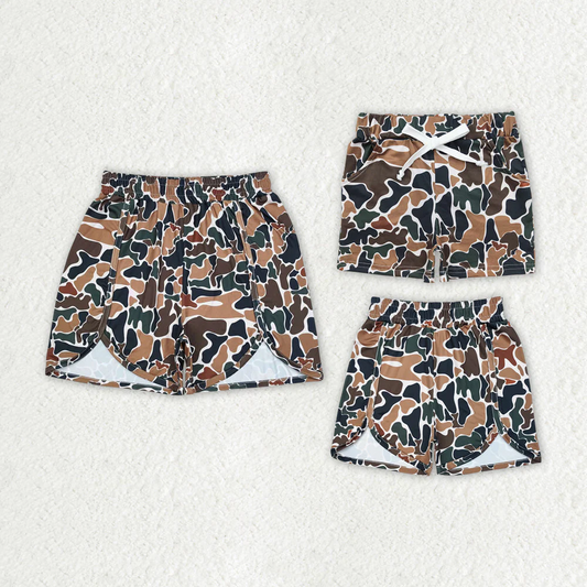 Dark Camo Mommy and Me Summer Shorts Bottoms