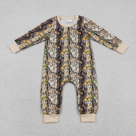 LR2864 Baby Boys Camo Long Sleeve   Romper