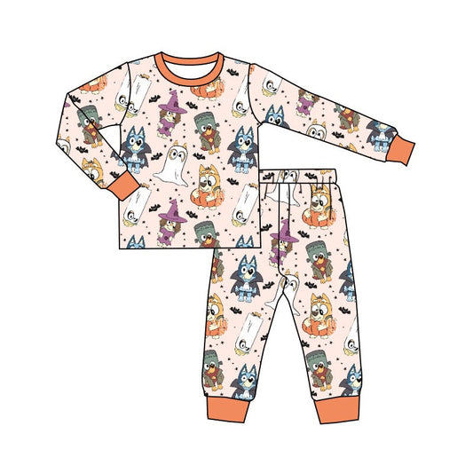 Baby Boys Halloween Cartoon Dog Pajama Set Pre-order , 3MOQ