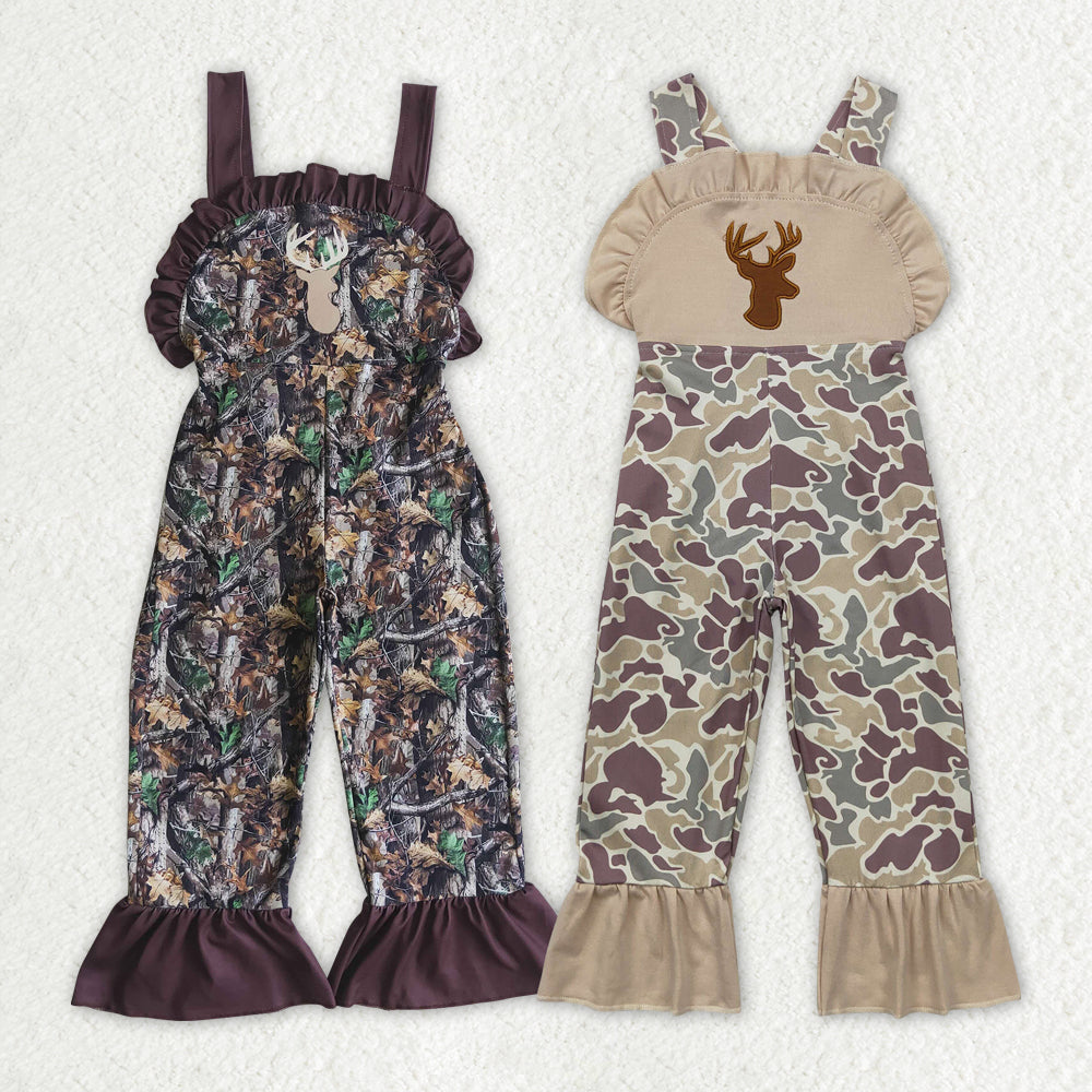 Baby Girls Sister Reindeer Camo Jumpsuit