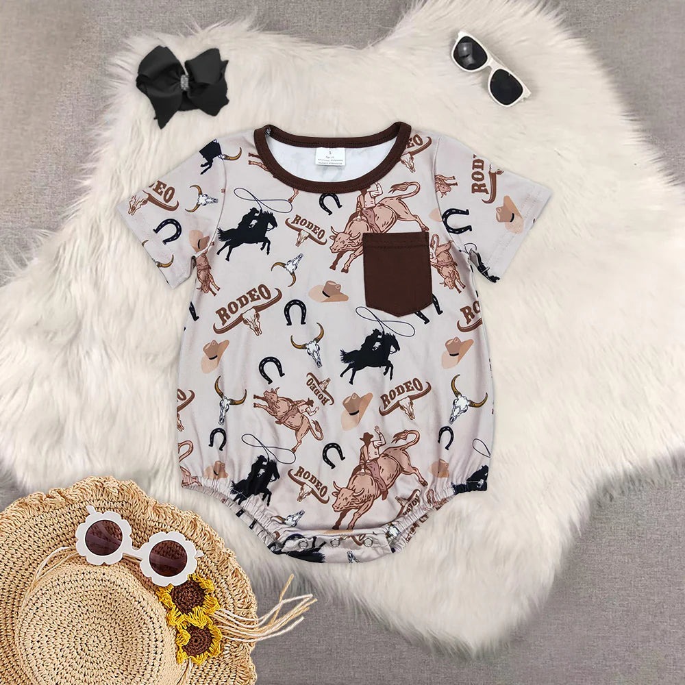 Toddler Baby Sibling Cowboy Western Clothes Set