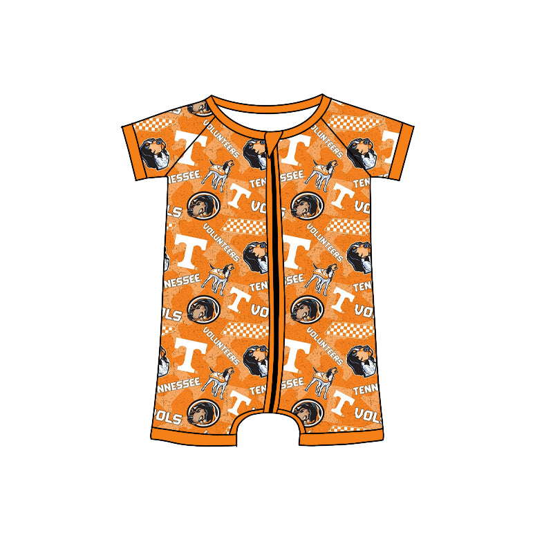 Baby Boys Sport Team Tenness Short Sleeve Romper Preorder 3 MOQ