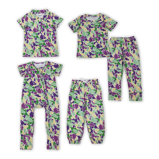 Sibling Baby Boys Mardi Gars Camo Clothes