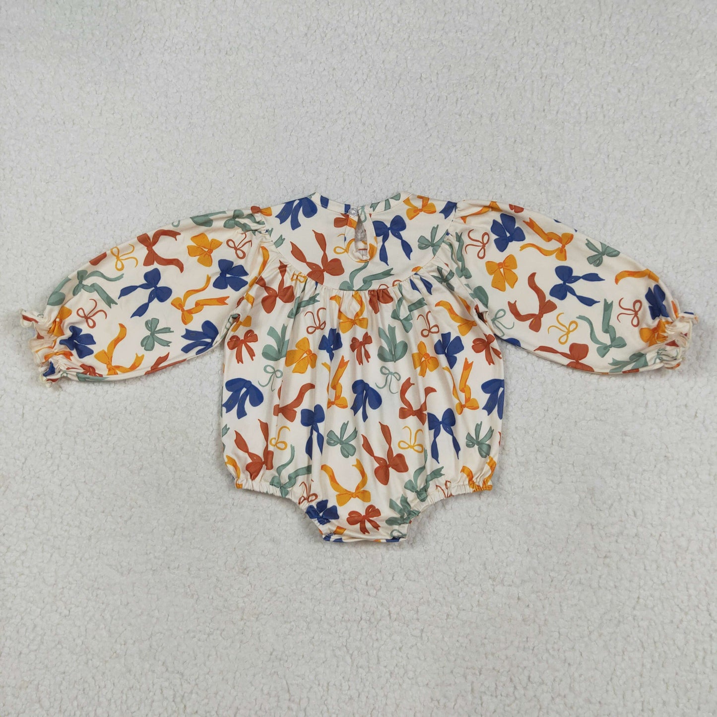 Sibling Kids Girls Embroidery Thankful  Bow Smocked Dressd and Romper