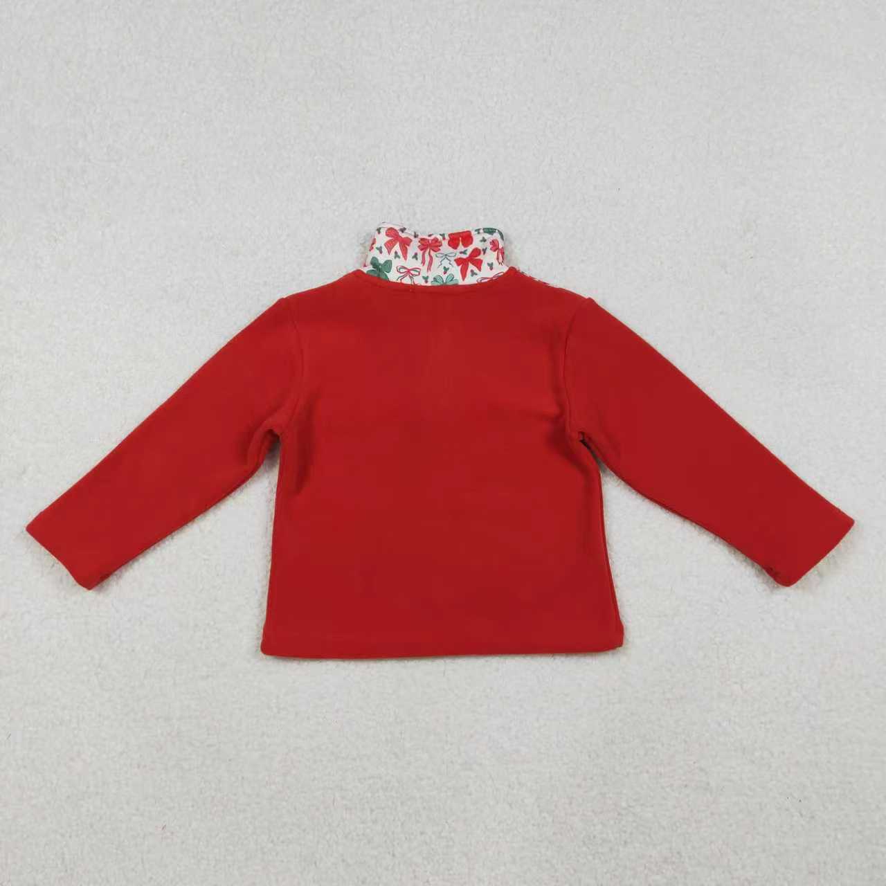 Kids Sibling Half Zipper long sleeve Warm pullover top