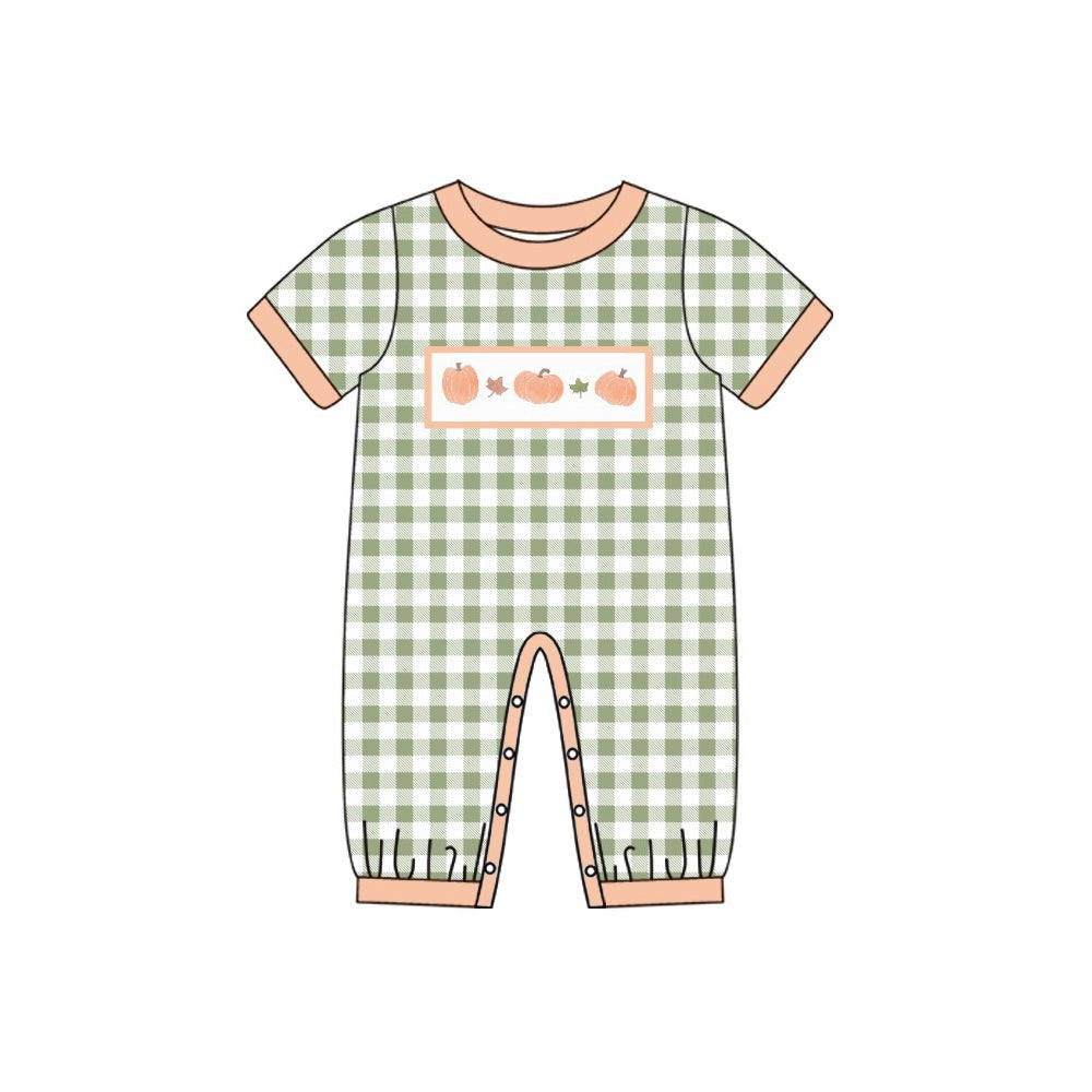 Baby  Boys Pumpkin Romper Pre-order 3 MOQ