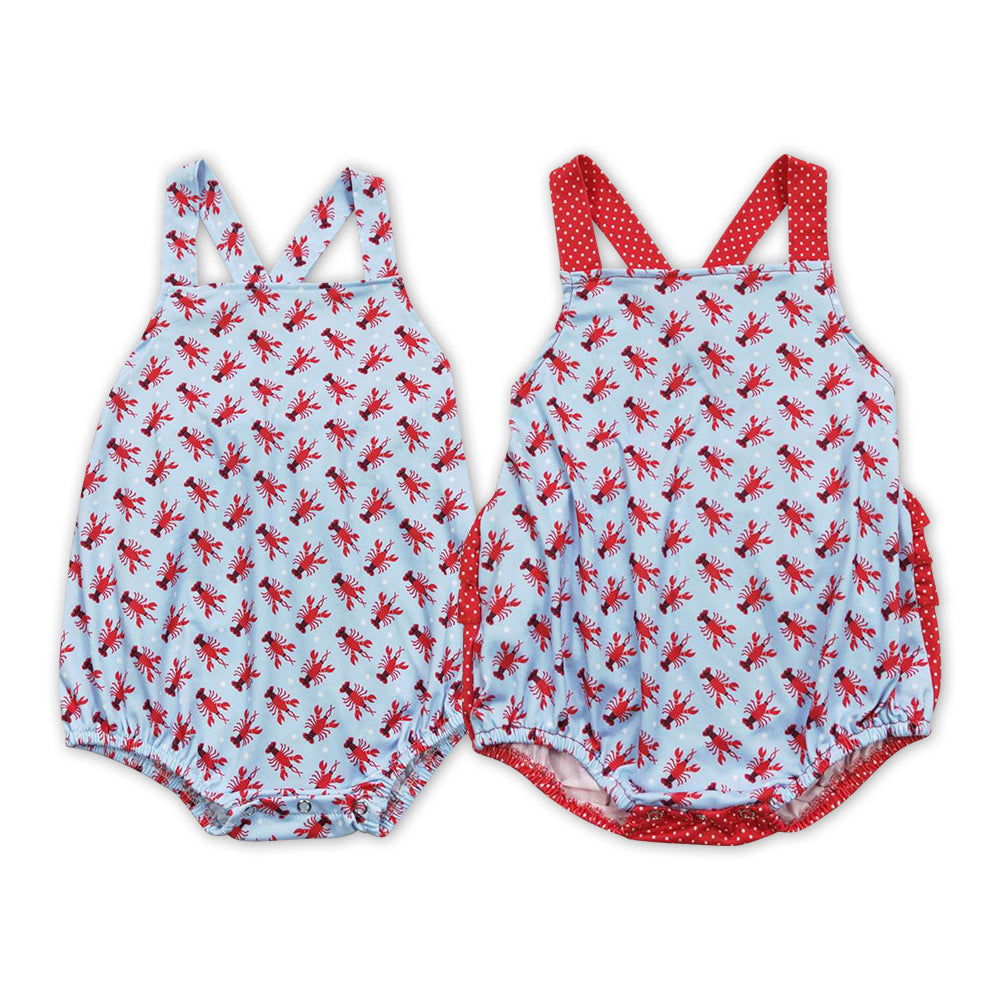 Baby Sibling Crayfish Summer Bubble Romper