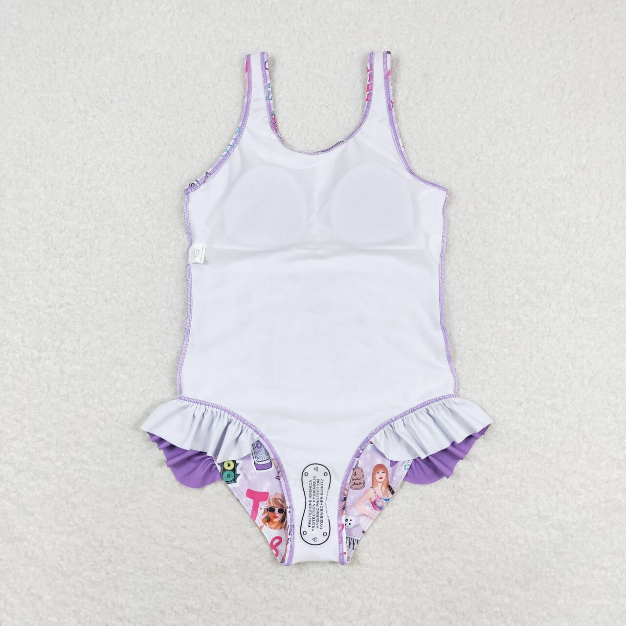 S0388 Baby Girls Taylor Swift One-piece Swimsuit Beach Wear