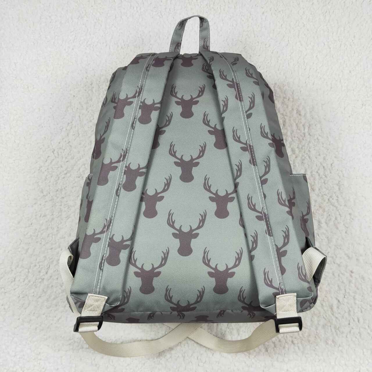 Kids Boys Green Deer Print  Backpack School Bag