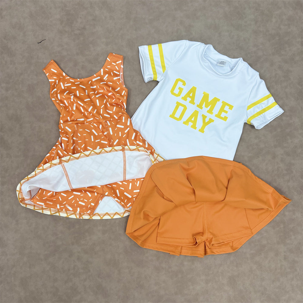 Baby Girls  Game Day Top With Skort Outfit  and Active Dress