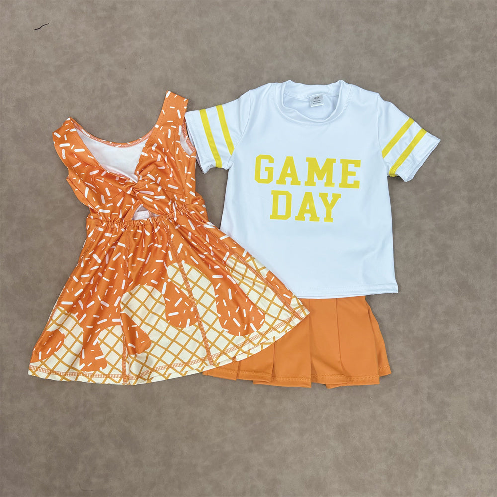 Baby Girls  Game Day Top With Skort Outfit  and Active Dress
