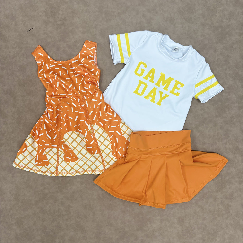 Baby Girls  Game Day Top With Skort Outfit  and Active Dress