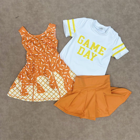 Baby Girls  Game Day Top With Skort Outfit  and Active Dress